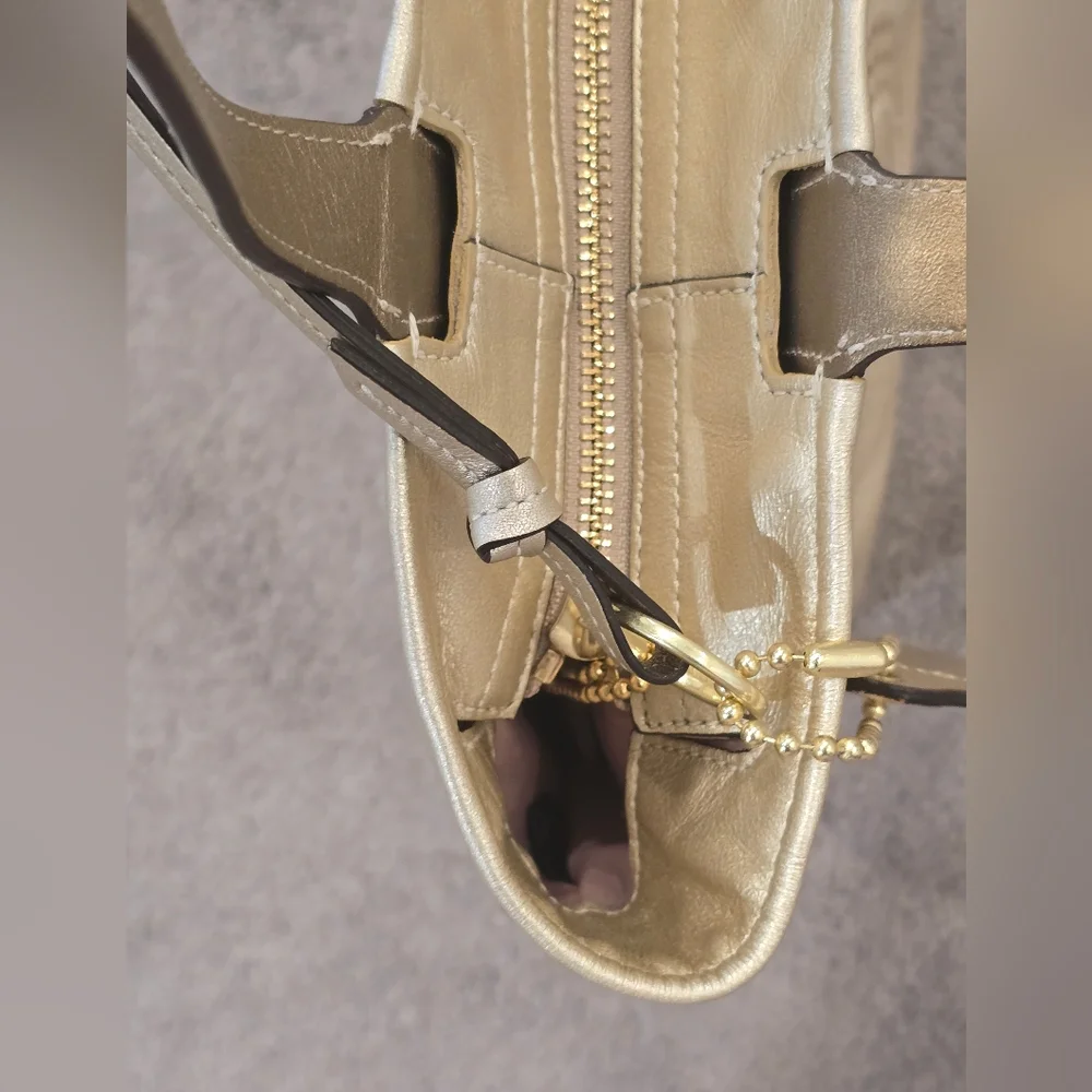 Coach Audrey Gold Tote Bag - Picture 4 of 10